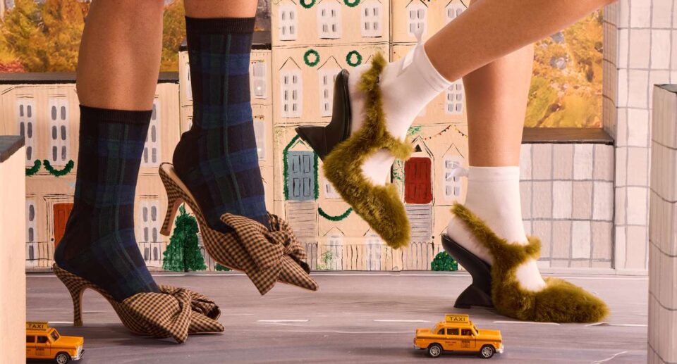 How to Style the Socks and Heels Trend This Holiday Season