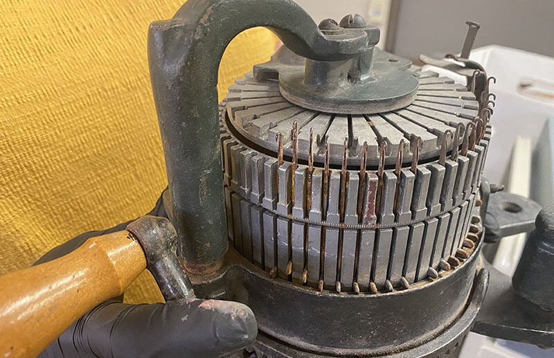 GALVESTON.COM: Rosenberg Treasure: 1914 Gearhart Knitting Machine