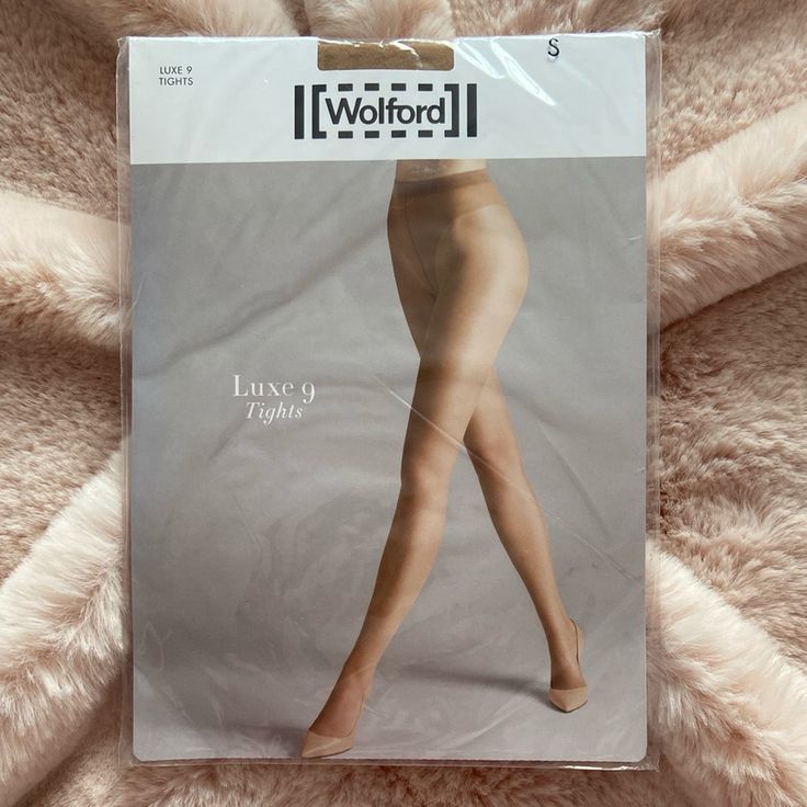 Wolford Accessories | Wolford Luxe 9 Tights Pantyhose Sand Tan Small Nwt | Color: Tan | Size: S in 2025