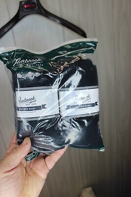 Pembrook Non-Skid HOSPITAL Socks Lot Of 4PACK ONE SIZE BLACK NEW