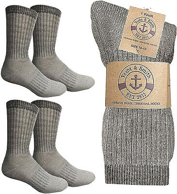 4 Units of Wholesale Bulk Merino Wool Thermal Boot Socks (Mens/Assorted, 4) –