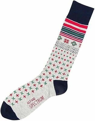 Men's Socks Alfani Spectrum Colored Snowflakes Design Socks Size 10-13