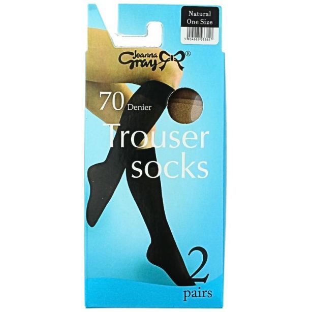 Joanna Gray Trouser Socks – Natural (One Size) (2pp) in 2025 | Grey trousers, Trouser socks, Socks