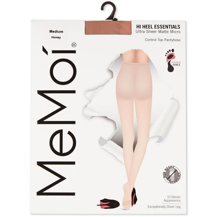 Memoi Comfort Cushion Sheer Control Top Pantyhose Honey L in 2025