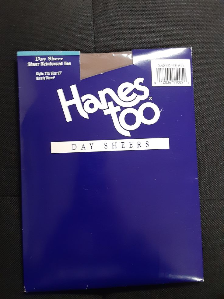 Vintage Hanes Too Day Sheer Barely There Size EF 100% Nylon Pantyhose Hosiery New In Pakage in 2025