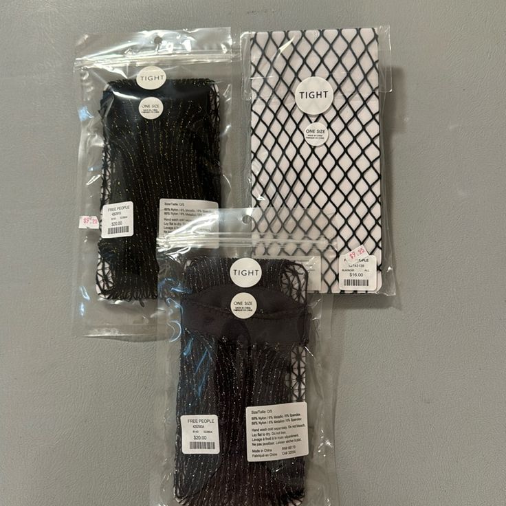 Free People Accessories | Lot Of 3 Nwt Free People Tights O/S Black | Color: Black | Size: Os in 2025 | Free people accessories, Free people, Free