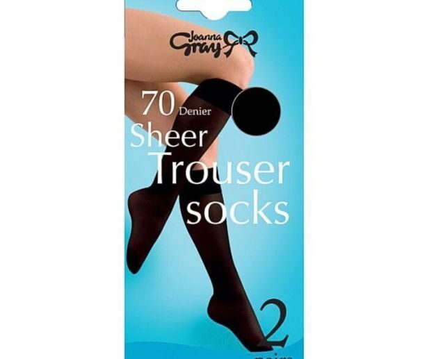 Joanna Gray Trouser Socks – Black (One Size) (2pp) in 2025 | Grey trousers, Trouser socks, Joanna
