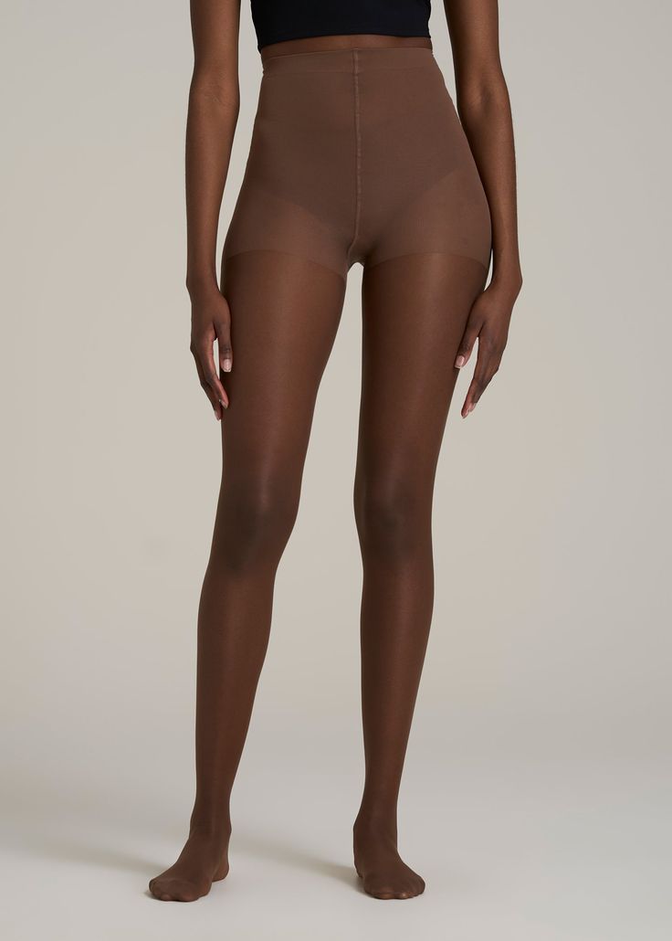 Ultra Sheer Pantyhose for Tall Women in Soft Cocoa – B / Tall / Soft Cocoa in 2025