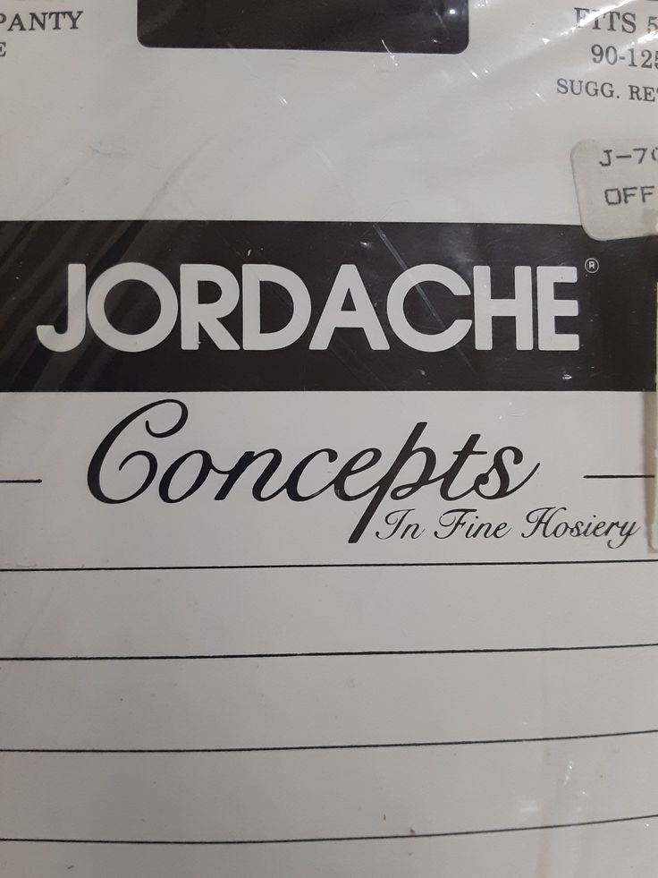 Vintage Jordache Concepts Fine Hosiery Sheer Pantyhose Size A Off Black 100% Nylon New In Package in 2025 | Hosiery pantyhose, Hosiery, Off black